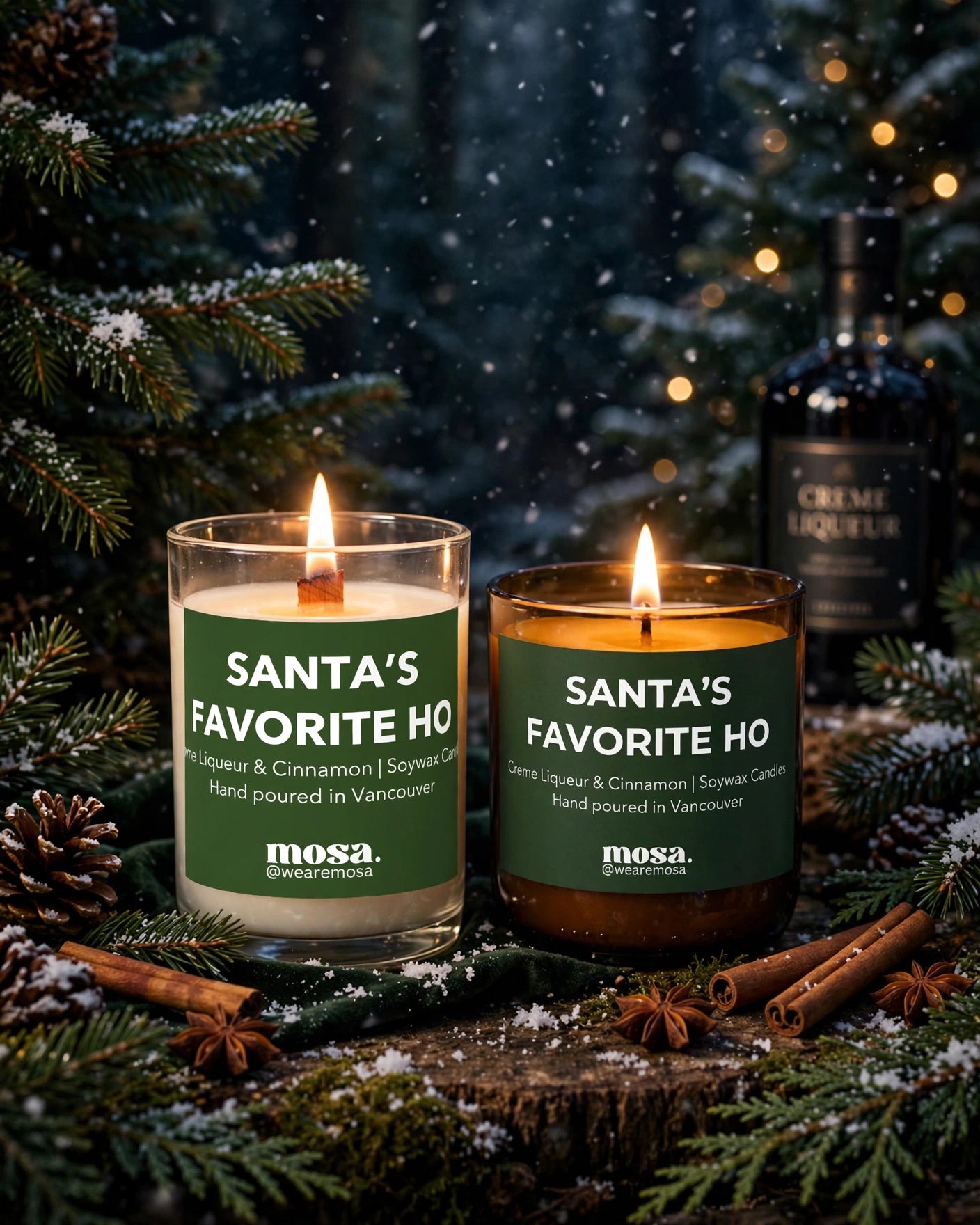 Crème Liqueur & Cinnamon Scented Soy Candle