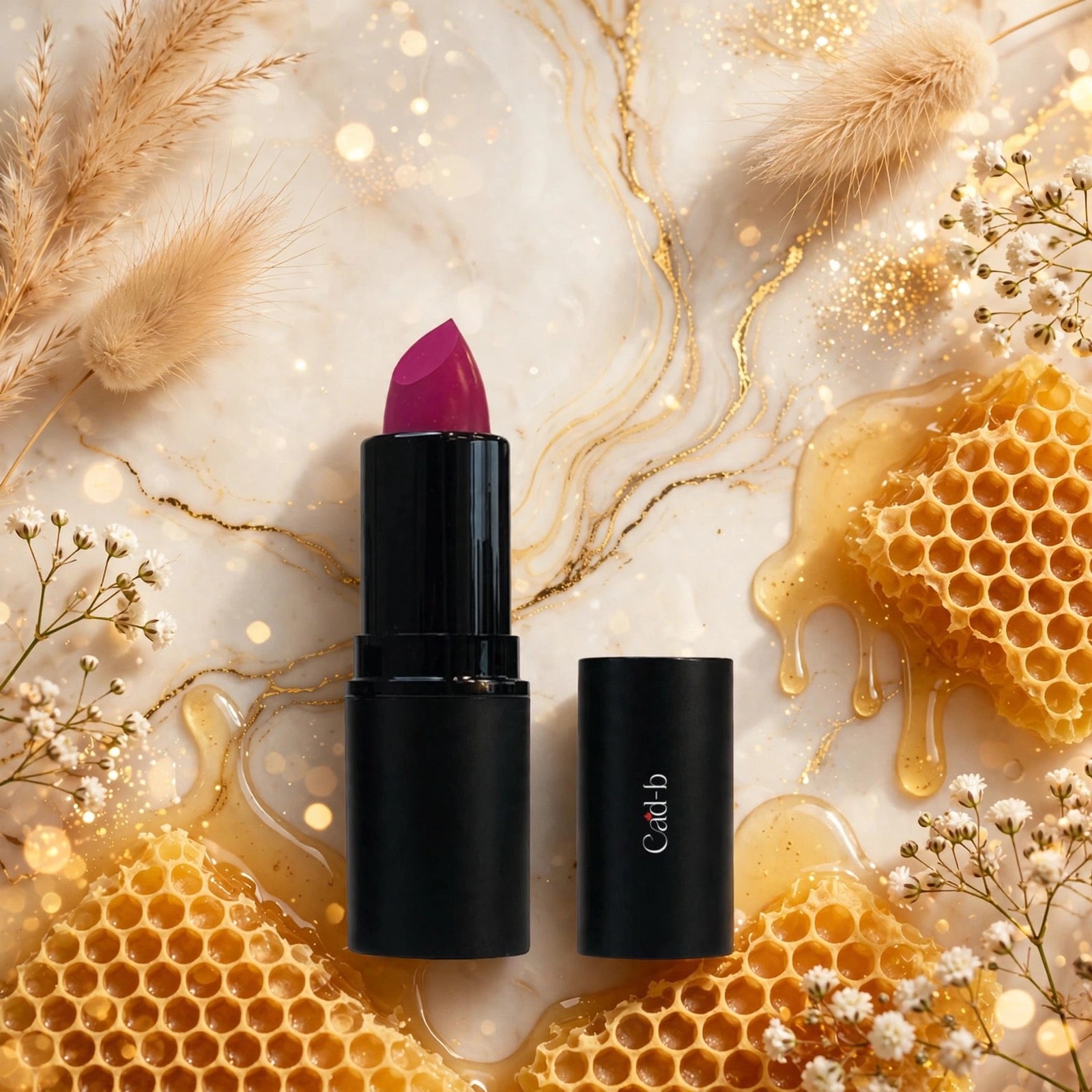 Lipstick – Pink Pizzazz | Beeswax Hydrating Formula | Paraben-Free & Cruelty-Free