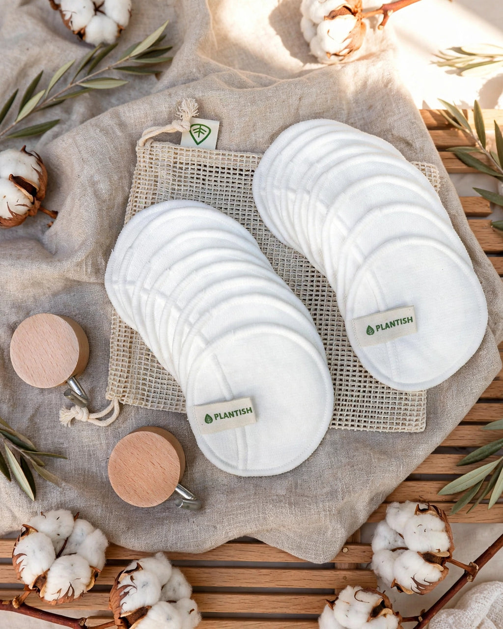 100% Cotton Facial Rounds Set