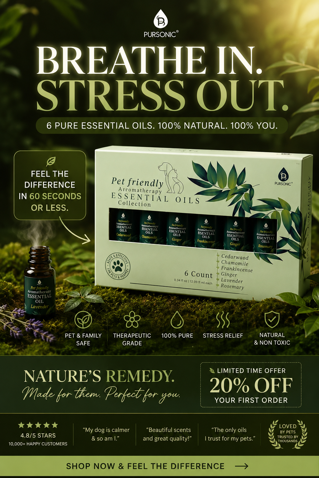 Pet Friendly 6 Pack Aromatherapy Collection